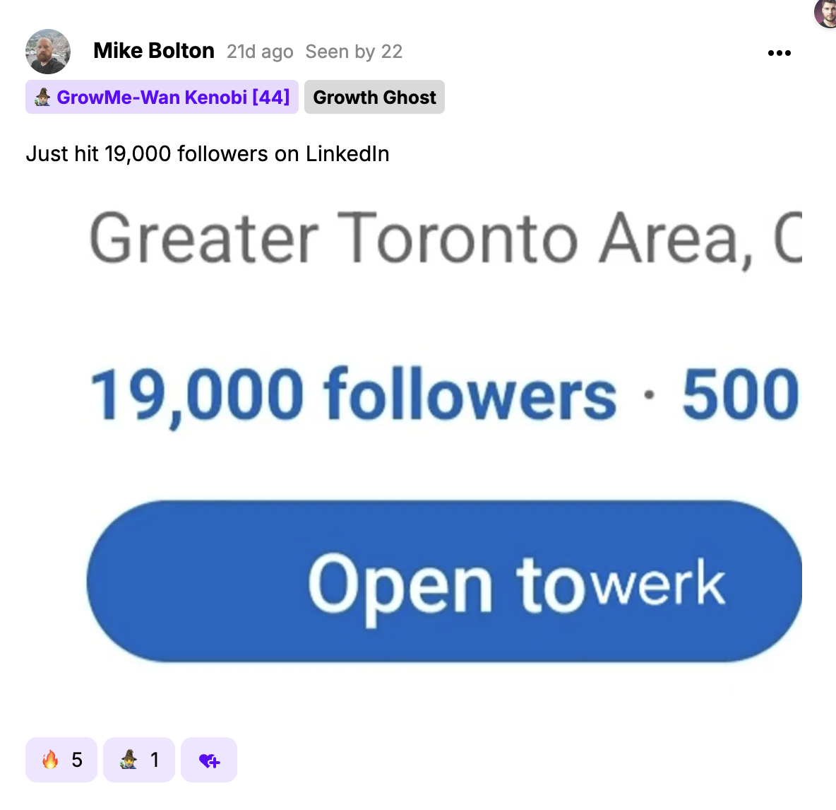 Mike Bolton — 19,000 followers